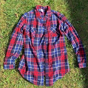 🛑SOLD🛑 Red Blue and White Flannel